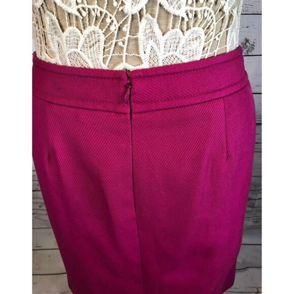 NWT Talbots hot pink gold button pencil skirt size 6 p - Picture 6 of 11